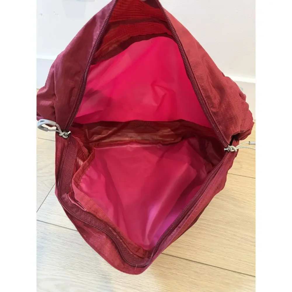 Osprey Aura AG 65 65L Red Women's Hiking Backpack Top Of Bag Only